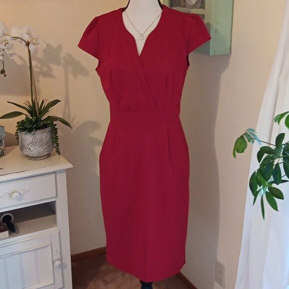 Ceasikery RED Dress. Career. Office. - Picture 1 of 12